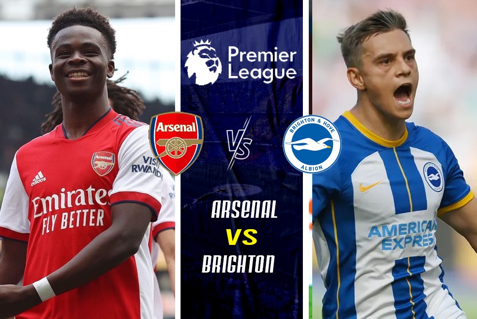 Brighton vs Arsenal LIVE Streaming: Arsenal look to maintain gap at the Top  of Premier League table against Brighton, Check preview, Predicted XI, Team  News – Follow LIVE