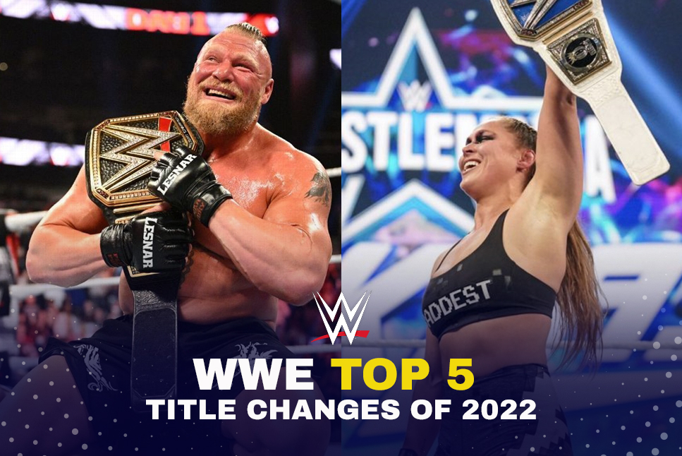 YearEnder 2022: Watch WWE Top 5 Title Changes of the year 2022, Brock Lesnar, Ronda Rousey, and more: Check Out Follow WWE News Updates with InsideSport.IN
