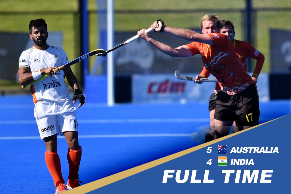 India vs Australia Hockey World No.1 Australia wins 5th TEST by 54