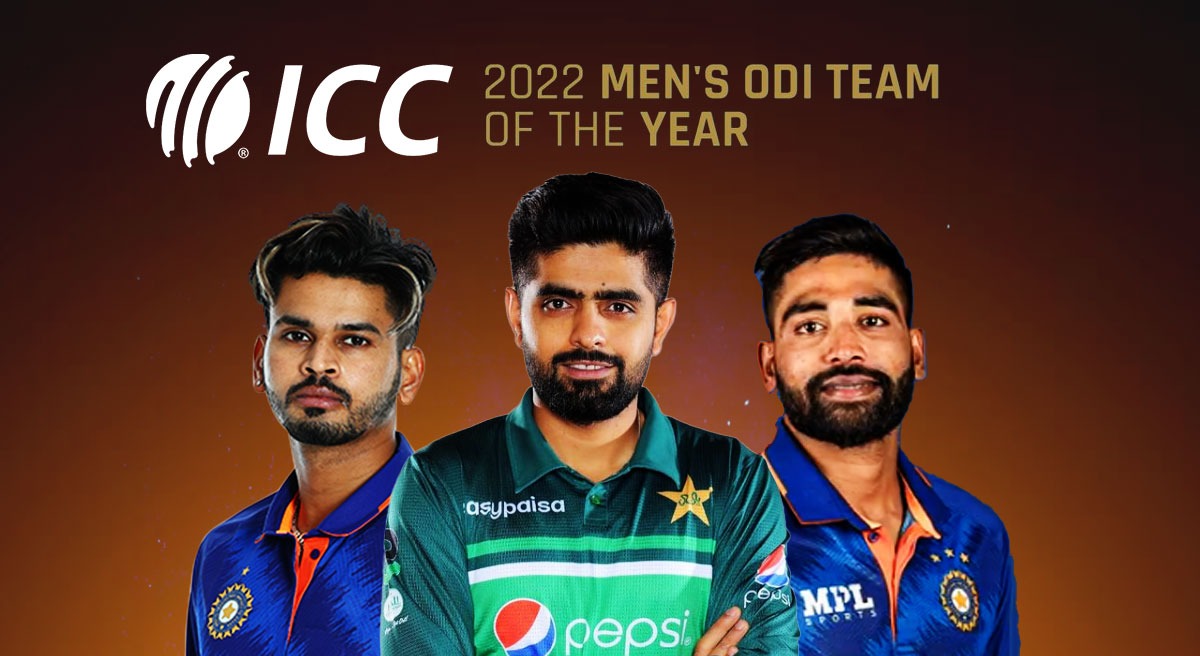 ICC ODI Team of the Year: Only 2 Indians in Best XI, Shreyas Iyer &  Mohammed Siraj make it, Babar Azam named captain after wonderful 2022,  Check OUT