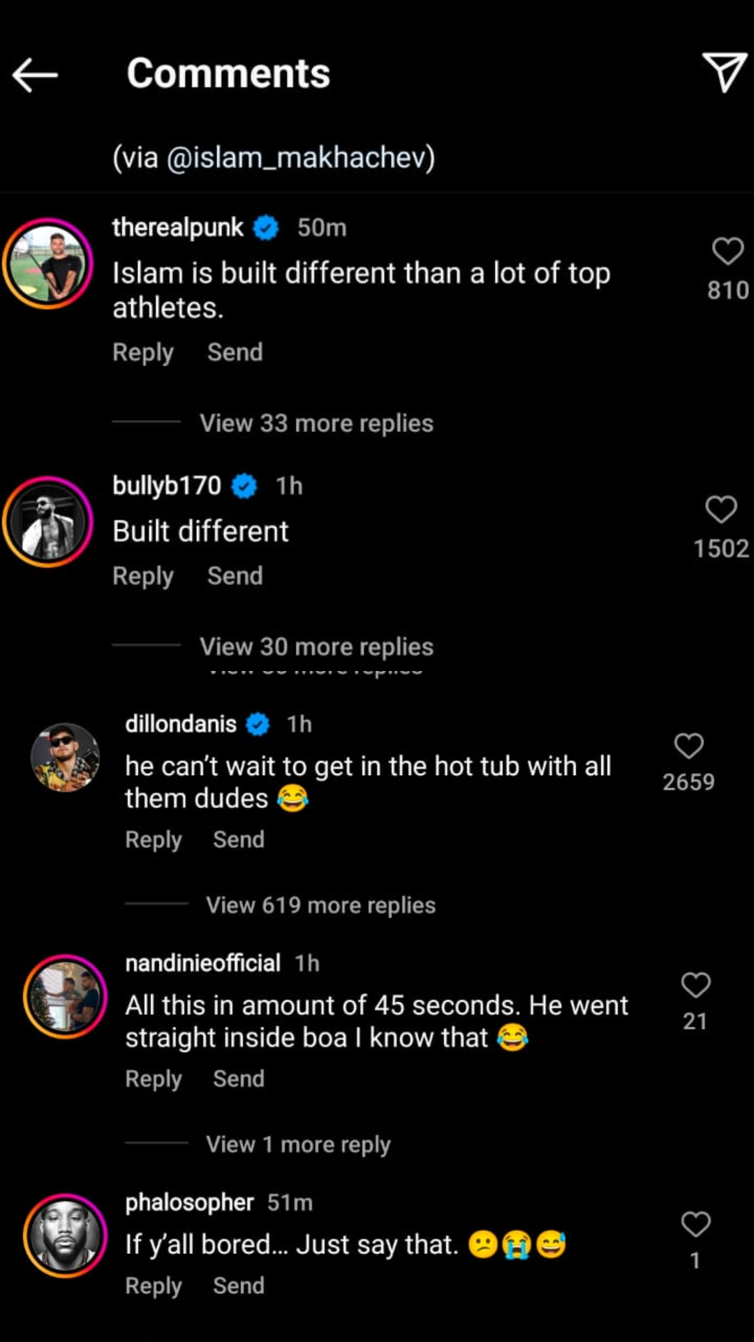 Dillon Danis trolls Islam Makhachev 'hot tub with all them dudes' UFC