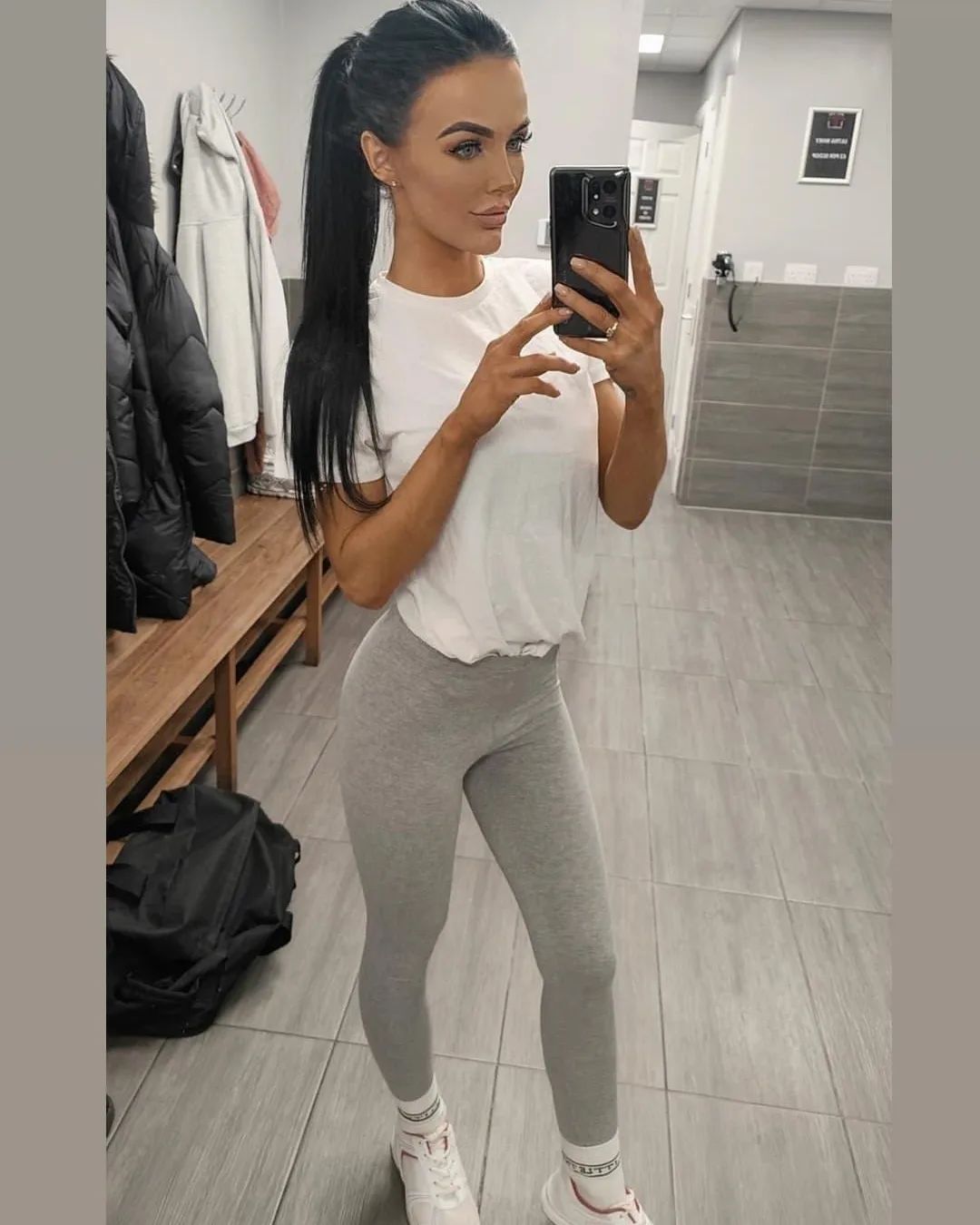 BKFC Ring Girls Carla Jade, Hannah Grace Walker, Taylor Ann Regan, and