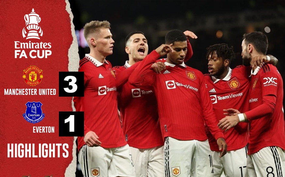 Man United vs Everton Highlights Marcus Rashford claims headlines