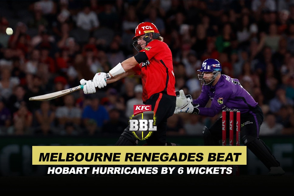 Hobart Hurricanes Vs Melbourne Renegades Live, HUR vs REN Live Score &  Updates