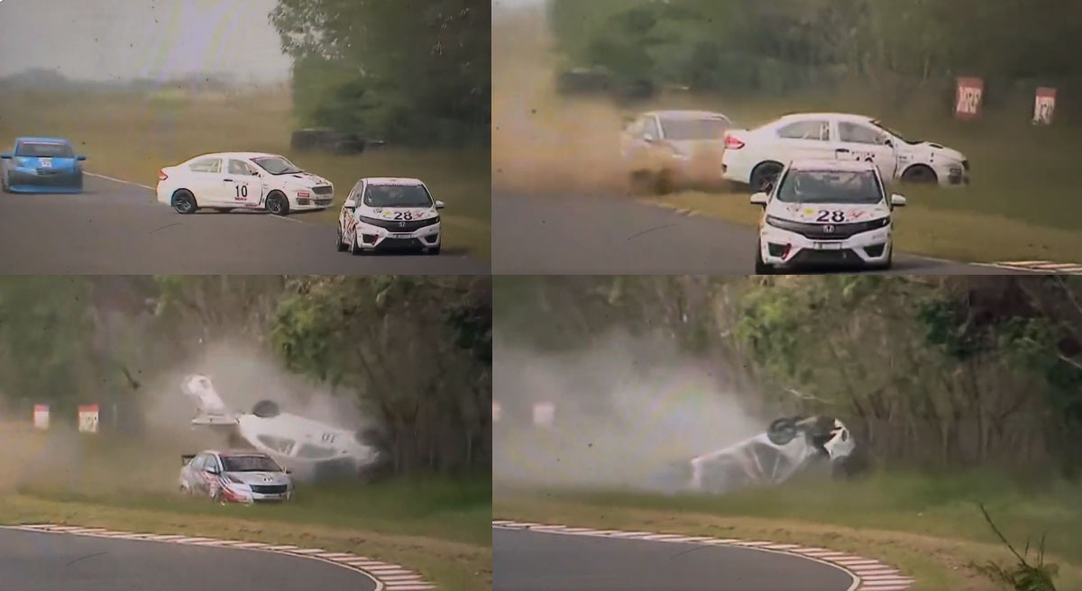KE Kumar Car Crash WATCH HORRIFIC crash that took Indian saloon car