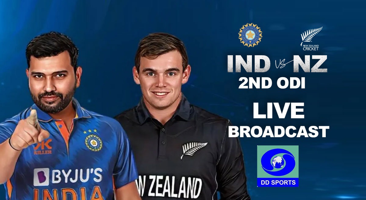 IND NZ LIVE Broadcast India win by 8 wickets, DD Sports to LIVE Broadcast 2nd ODI from RAIPUR on Saturday, Follow India vs NewZealand LIVE