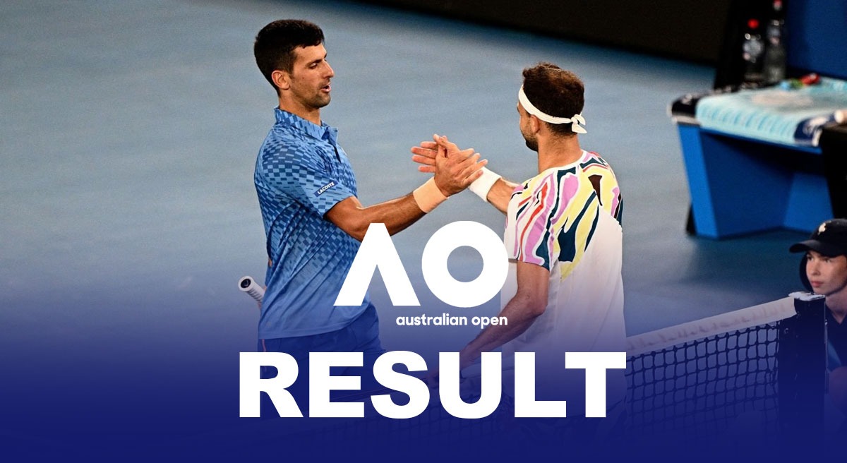 Australia Open Results Djokovic dismisses Dimitrov to soldier on at Australian Open
