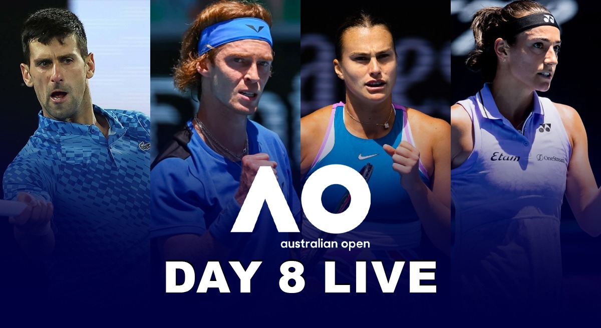 Djokovic - Minaur CANLI: Novak Djokovic, Alex Di Minaur ile saat 13:30'da Çeyrek Final için mücadele edecek: Avustralya Açık'ı CANLI takip edin