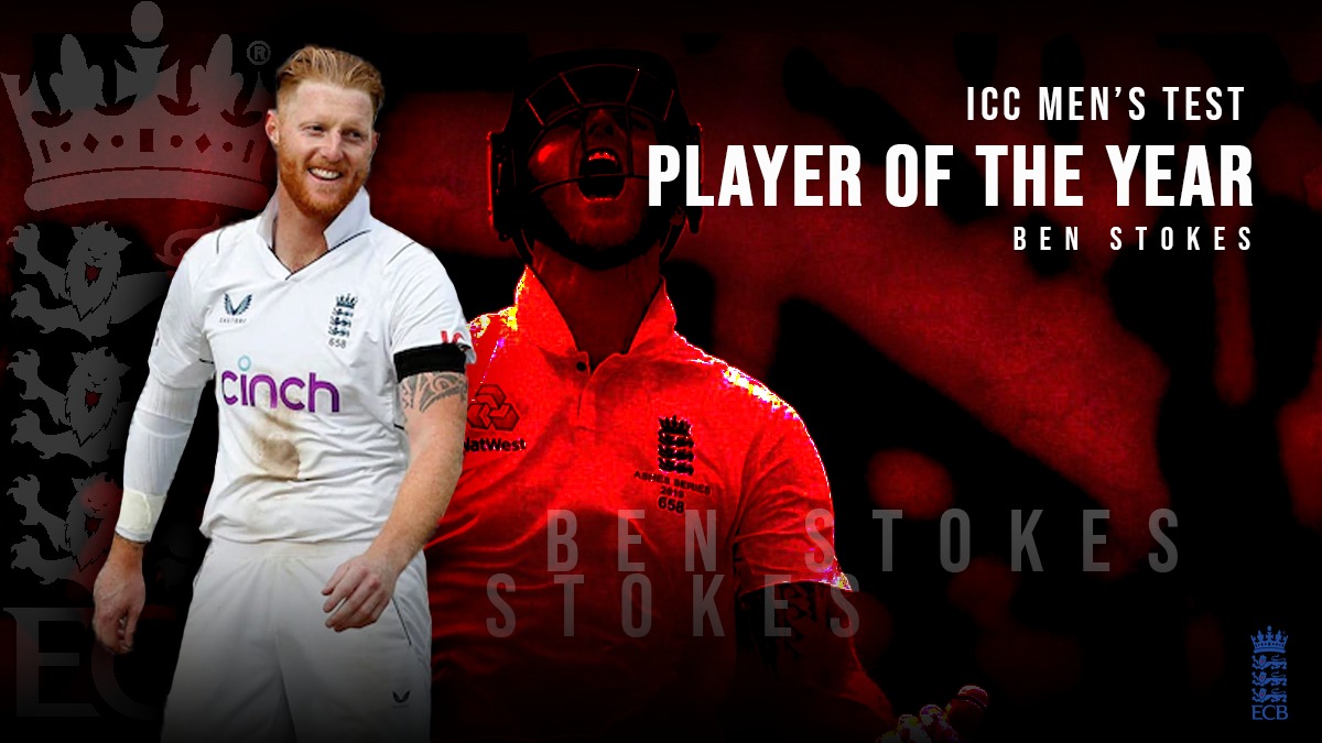 ICC Test Player of the Year England's Ben Stokes named as ICC Men's