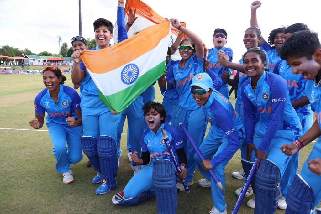 U19 Women’s T20 WC, Women's Under-19 T20 World Cup, Olympic Gold Medalist, Neeraj Chopra, Neeraj Chopra celebrates U19 T20 WC win, India win Women's U19 T20 WC