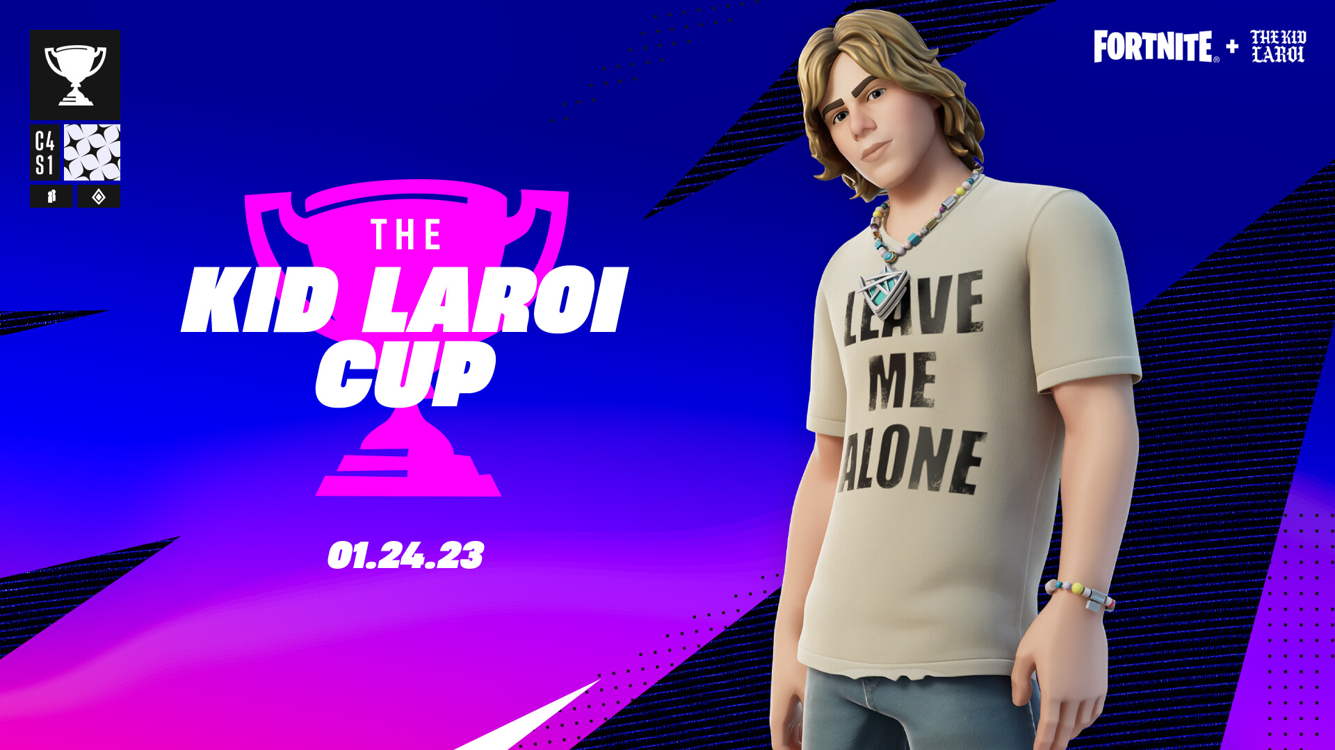 Fortnite The Kid Laroi Cup: Participate and unlock a LAROI Banner Icon and  the LAROI's Smile Emoticon!