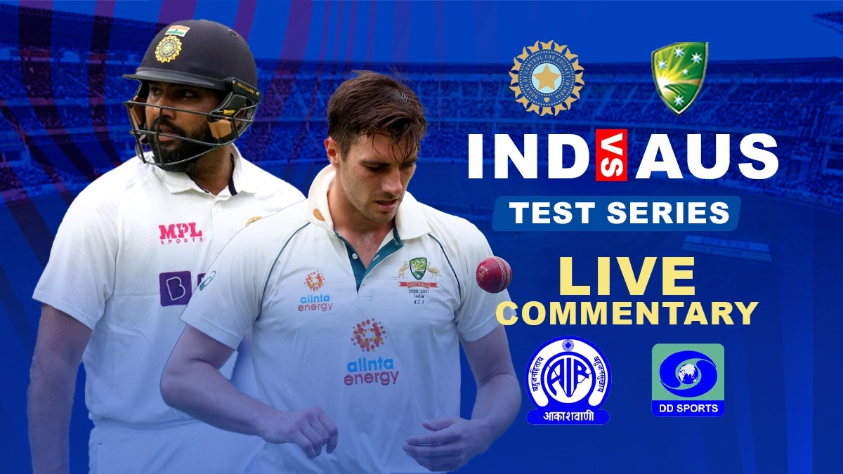 IND AUS 2nd Test Live Commentary Australia 263, India 21/0, All India Radio to Live Stream India vs Australia Live Commentary, DD sports to Live Broadcast, Follow LIVE