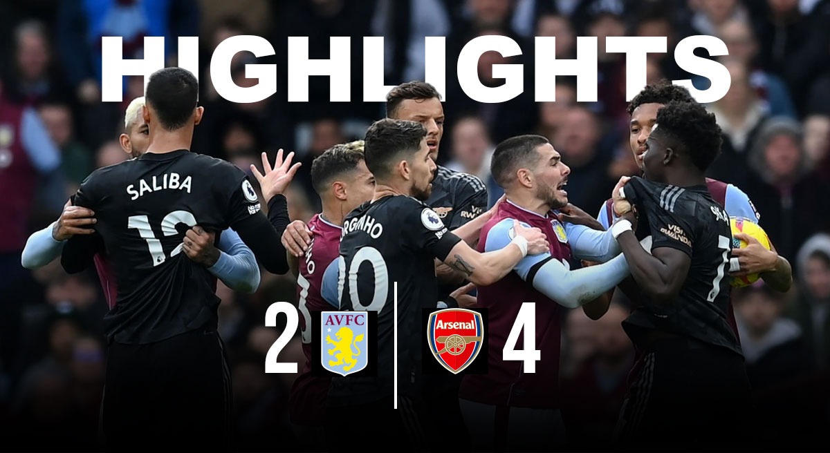 Merchandiser Oberst Dodge Aston Villa vs Arsenal Highlights: Arsenal reclaim TOP spot in Premier  League table with narrow win - Check Highlights