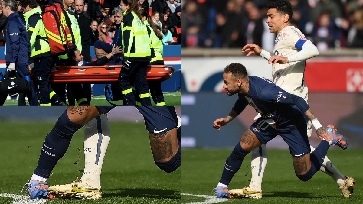 Neymar Jr Injury: Neymar Jr stretchered off against Lille with ankle injury  ahead of Bayern Munich UCL clash - Check out