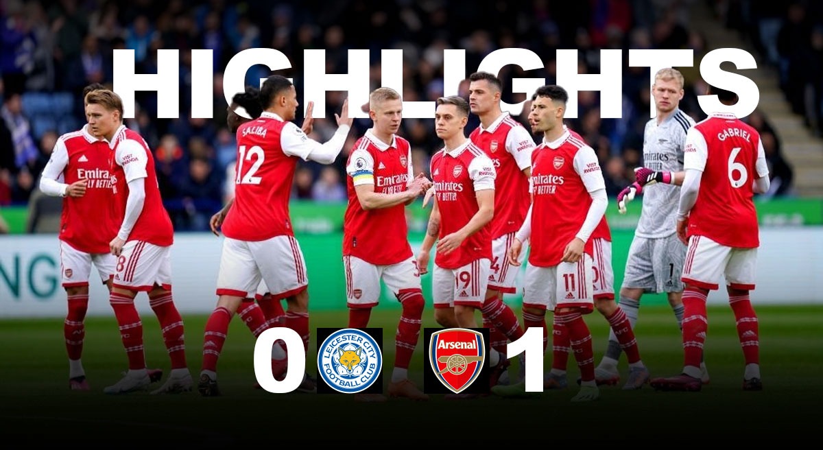 gruppe Rubin Bevæger sig ikke Leicester City vs Arsenal HIGHLIGHTS: Gabriel Martinelli's LONE Strike  Ensures Hard fought Win for Arsenal, Gunners take 5 point lead in Title  chase - Check Highlights