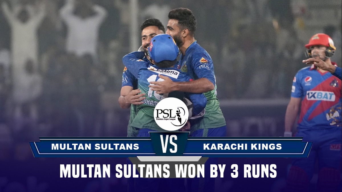 Multan Sultans vs Karachi Kings Highlights Multan Sultans seal the deal by 3 runs against Karachi Kings Follow PSL 2023 LIVE Updates