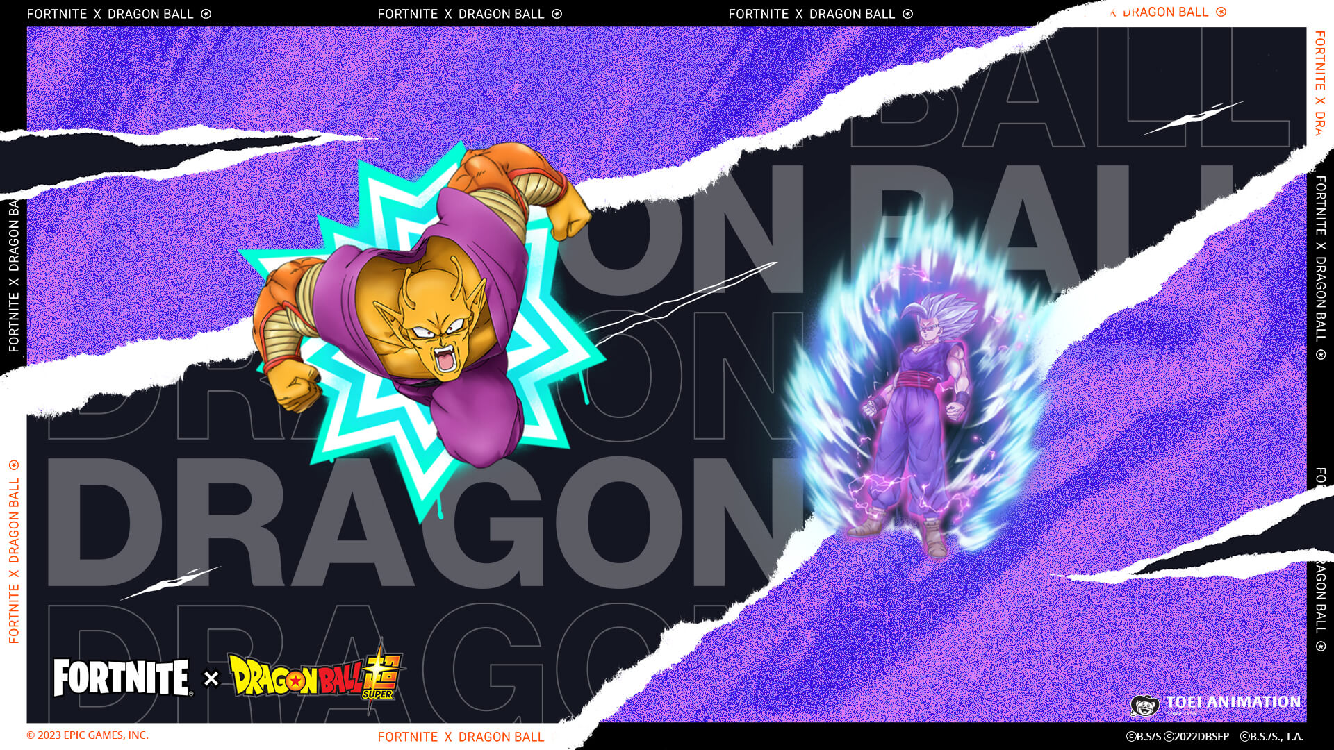 Fortnite x Dragon Ball Super Son Gohan and Piccolo power up the return