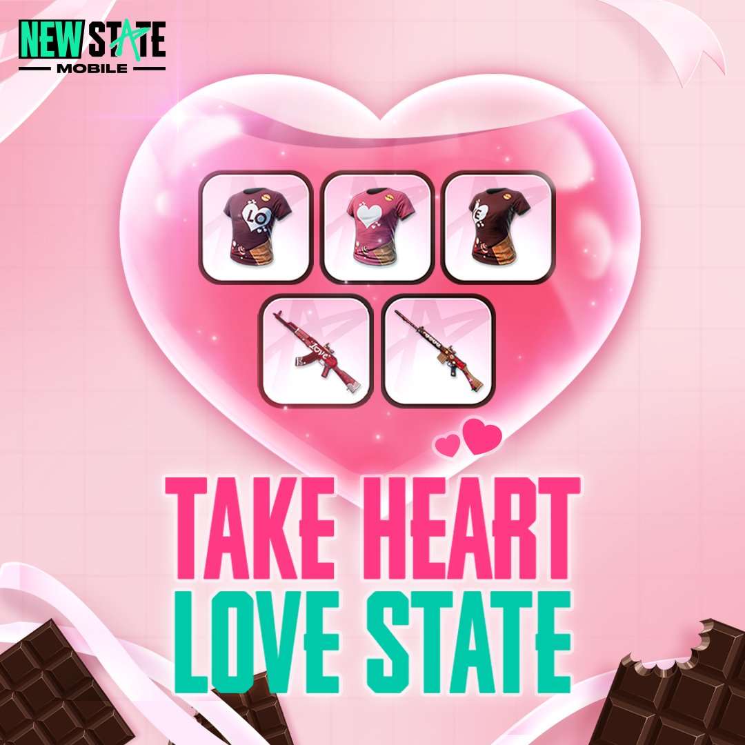 New State Mobile’s Valentine’s Day event: Get your hands on exciting free goodies from NEW STATE MOBILE’s Valentine’s Day event