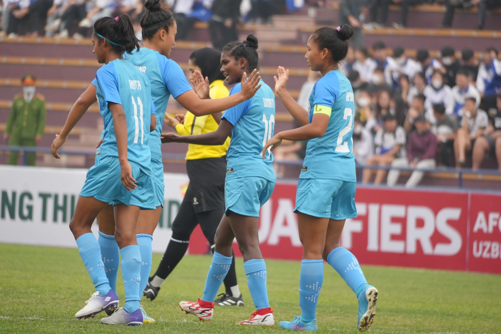 AFC U20 Kadınlar Asya Kupası: Hindistan U20 - Singapur U20, Hindistan U-20 Kadın Milli Takımı, Hindistan Kadın Milli Takımı, Hindistan Futbol Takımı, Apurna Narzary