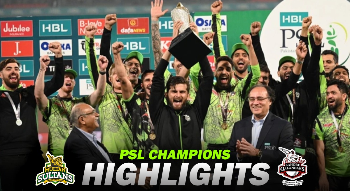 Multan Sultans vs Lahore Qalandars Highlights Lahore Qalandars clinch PSL 2023 title in DRAMATIC thriller, beat Multan Sultans by 1 run, Watch Highlights