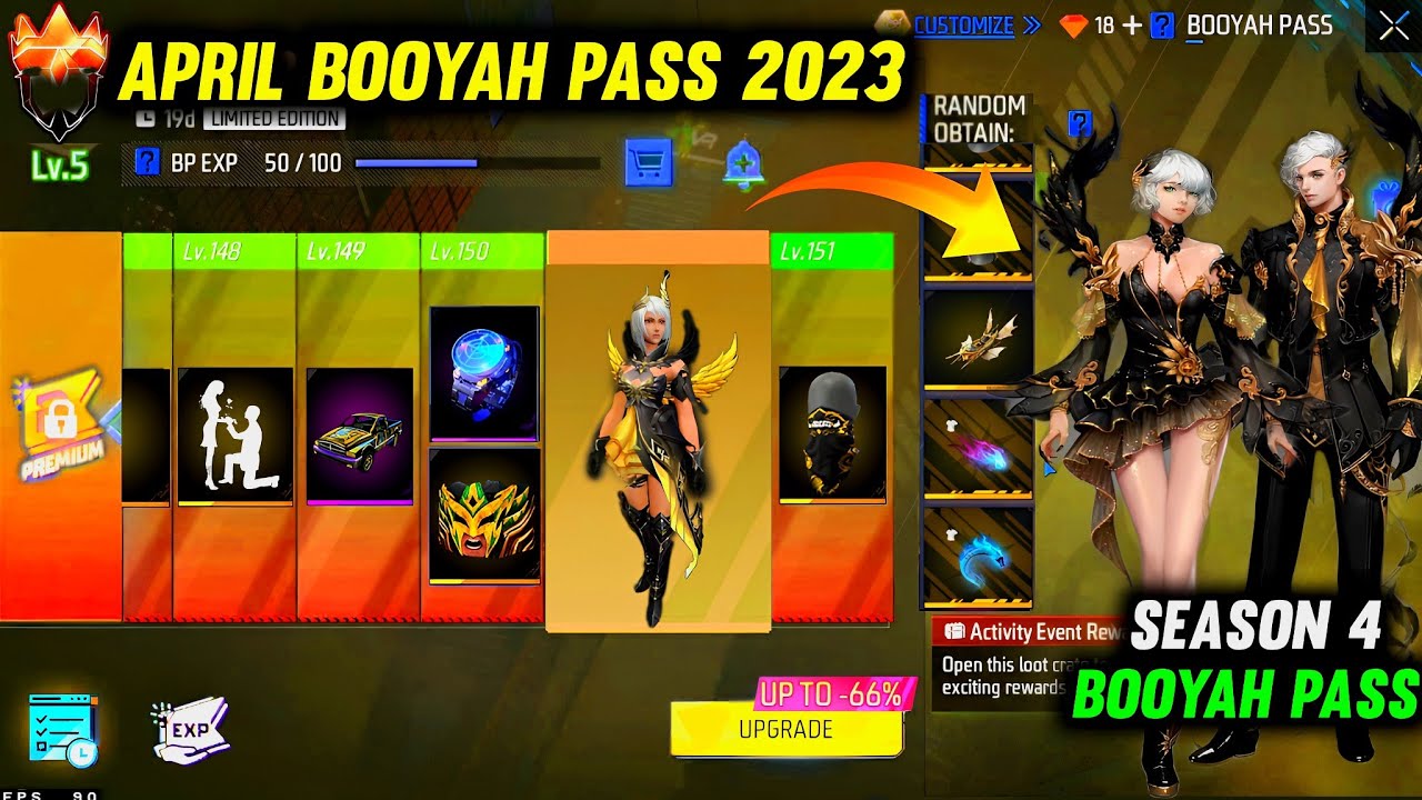 Free Fire April Booyah Pass 2023 Leaks: New rewards for the upcoming Season 4 Booyah Pass leaked, and all about the Free Fire April Booyah Pass Leaks.