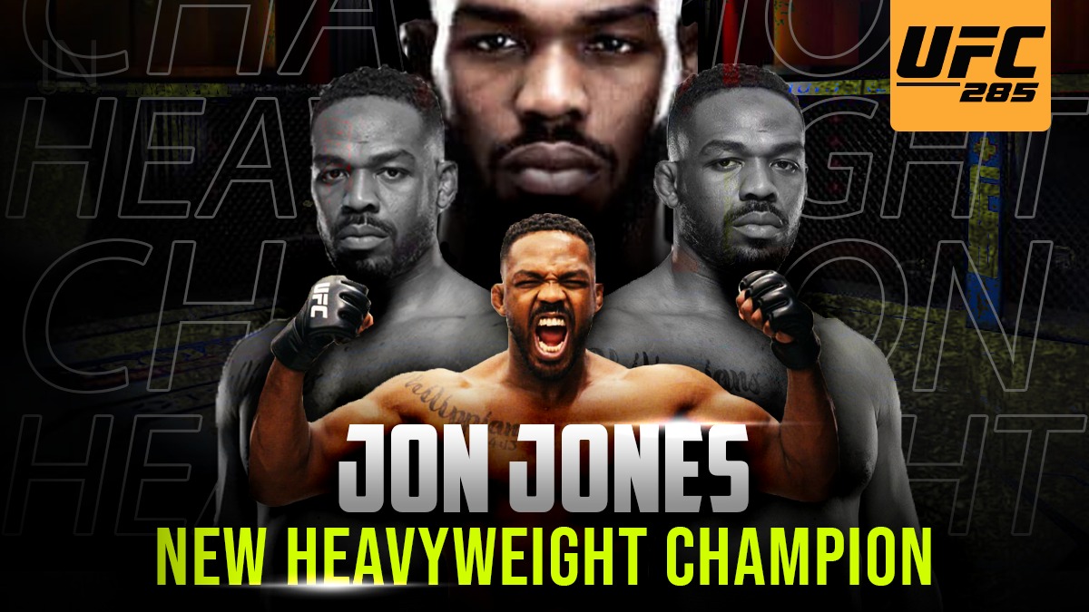 Acara utama UFC 285 memicu pertahanan gelar kelas berat pertama Jones