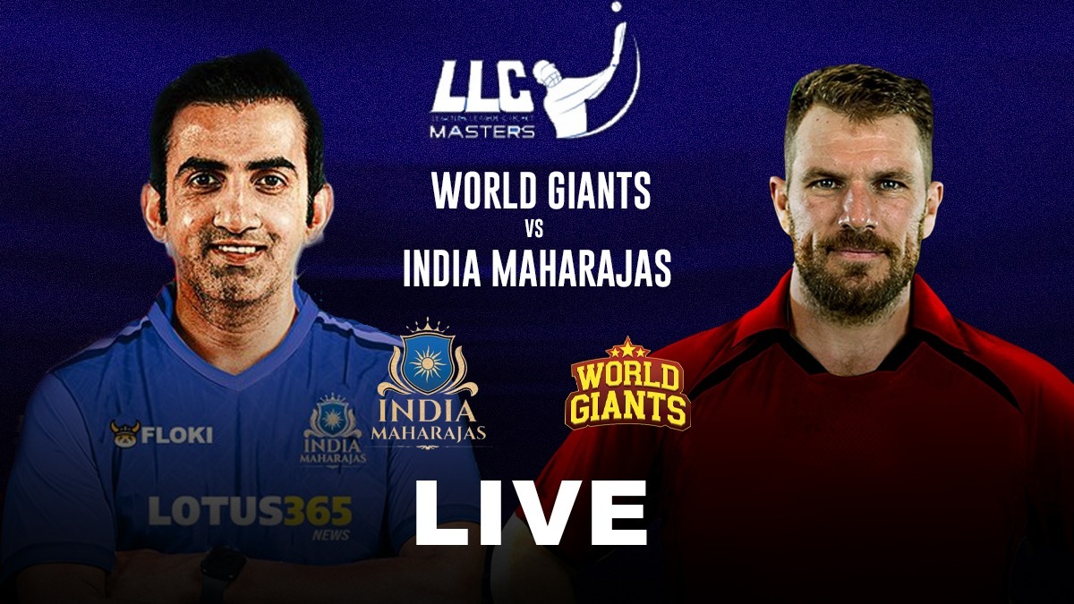 India Maharajas vs World Giants LIVE Score, IM vs WG LIVE Live Streaming, Legends League Cricket 2023 LIVE, IM vs WG Predicted XI, IM WG Live Score, LLC 2023