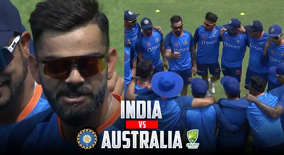 IND vs AUS: Virat Kohli bugün Hindistan takımının lideri olarak geri döndü ve çok yönlü ODI kaptanlığını ilk kez yaptığında Hardik Pandya'ya motivasyonel bir konuşma yaptı
