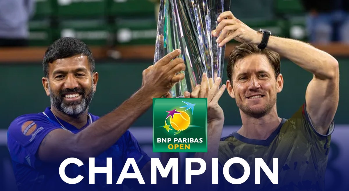 Indian Wells 2023 India legend Rohan Bopanna creates HISTORY, becomes oldest ATP Masters 1000 champion at Indian Wells, WATCH Here
