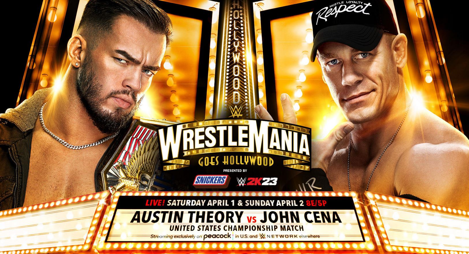 WrestleMania 39 John cena vs Austin Theory preview, schedule, prediction, and latest betting