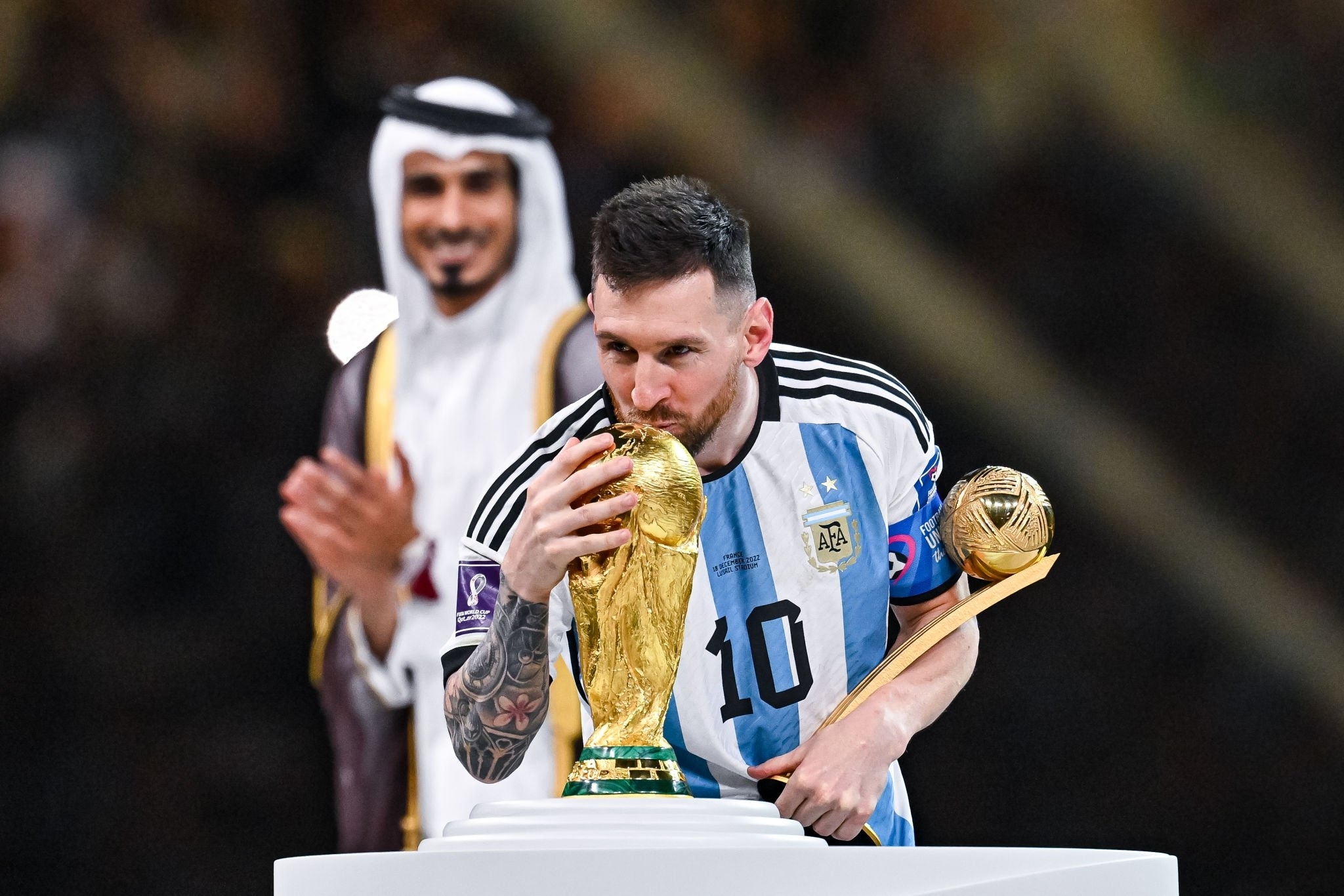 Lionel Messi, Afi Ahmed gifts Argentina-themed football house to Subair Vazhakkad, Indian Argentina fan receives Messi-themed football house, FIFA World Cup