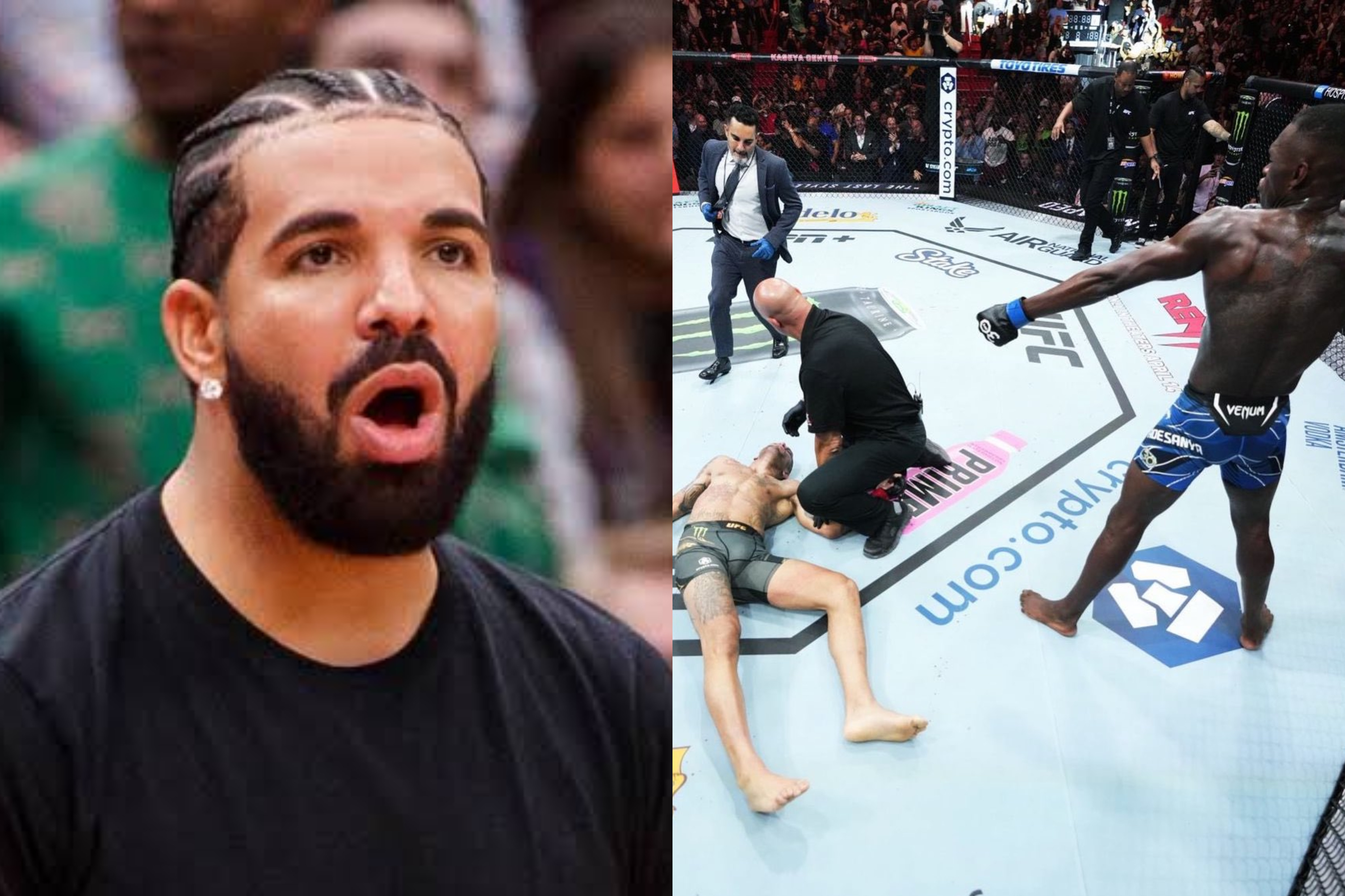 Drake wins $2.7million after placing two huge bets on Israel Adesanya to defeat Alex Pereira at UFC 287