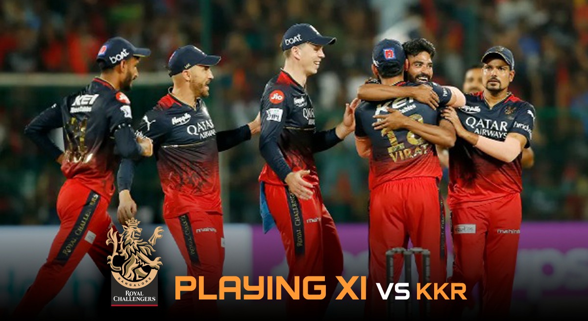RCB Playing XI vs KKR: David Willey replaces Reece Topley as Faf and Co  Bowling First vs KKR, Follow IPL 2023 LIVE Updates - Inside Sport India