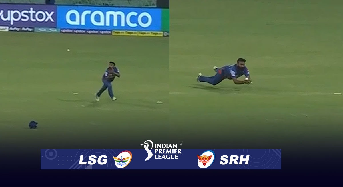 Amit Mishra Catch: 'Ageless', 40-year-old Amit Mishra STUNS all by taking DIVING catch to dismiss Rahul Tripathi, leaves fans in AWE in LSG vs SRH IPL 2023