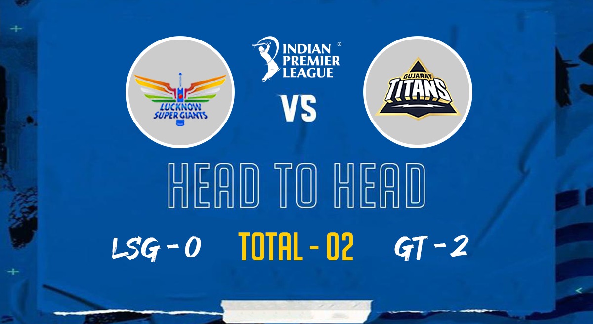 LSG vs GT HeadToHead Check who leads the headtohead rivalry