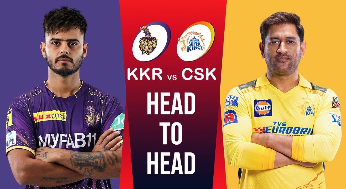 KKR vs CSK Head-To-Head: Who leads the IPL head-to-head rivalry between Kolkata Knight Riders and Chennai Super Kings in IPL?
