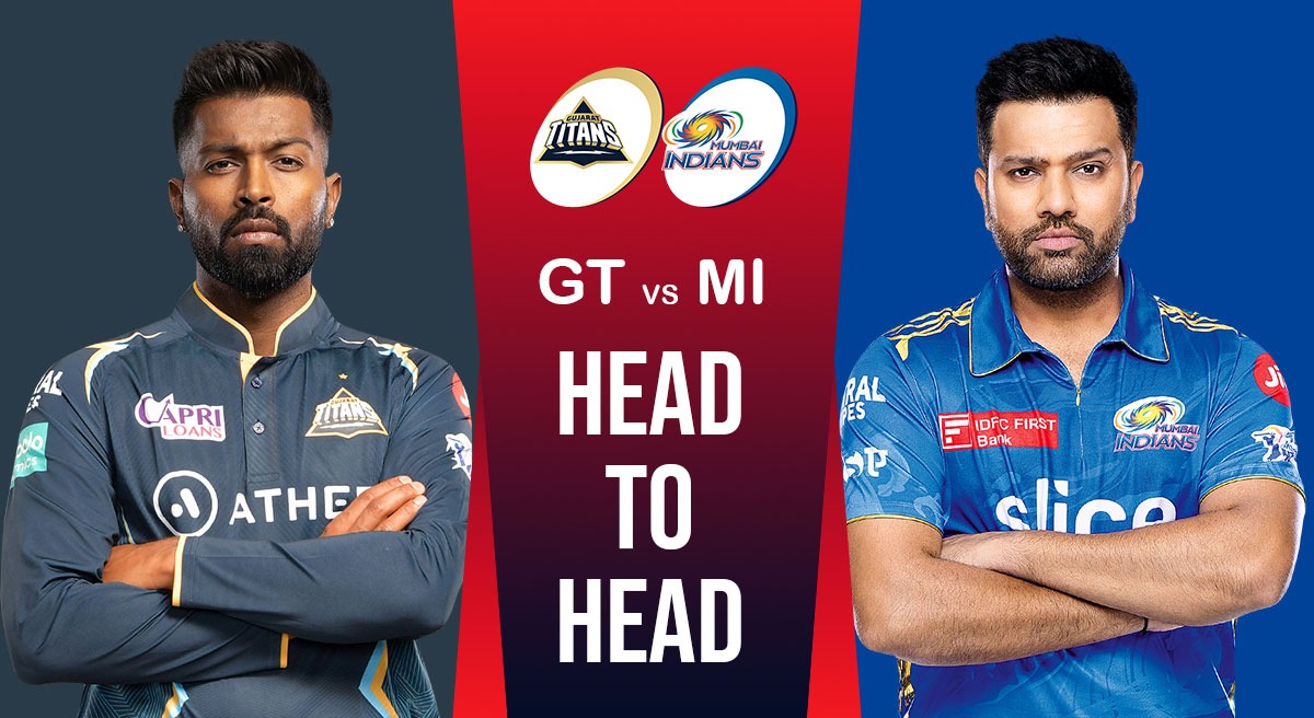 GT vs MI Head-To-Head: Check who leads the head-to-head rivalry between  Gujarat Titans and Mumbai Indians in IPL, Follow IPL 2023 Live Updates