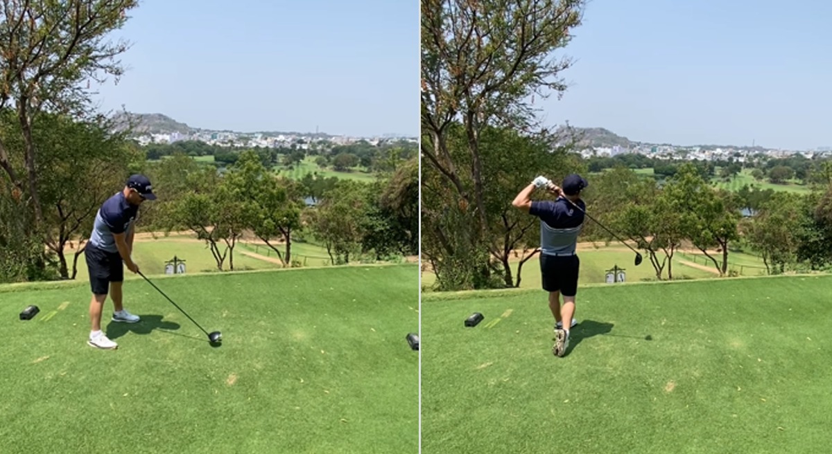 SRH vs DC: Ace! David Warner enjoying his BEST life as Delhi Capitals skipper shows his golf skills; FANS Bewildered ahead of Sunrisers Hyderabad clash, WATCH