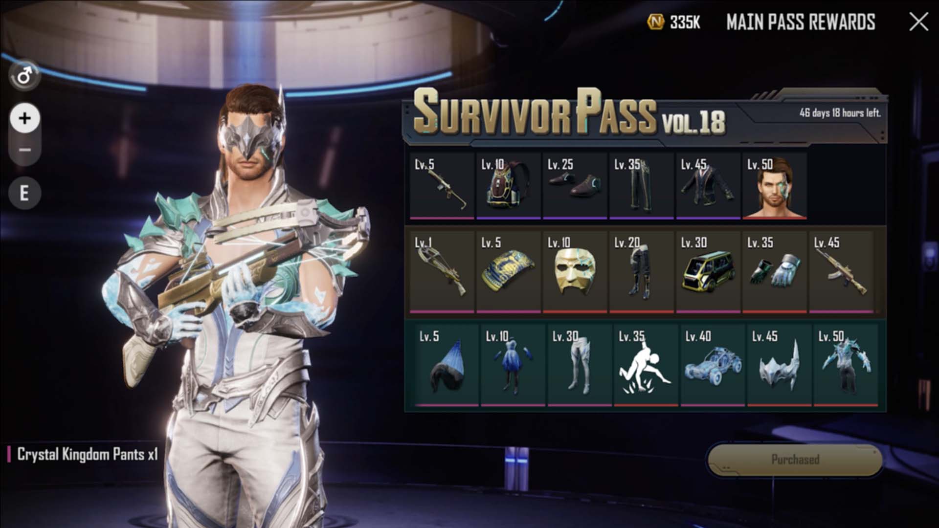 New State Mobile Survivor Pass Vol. 18: Achieve a certain pass level to get a free character!