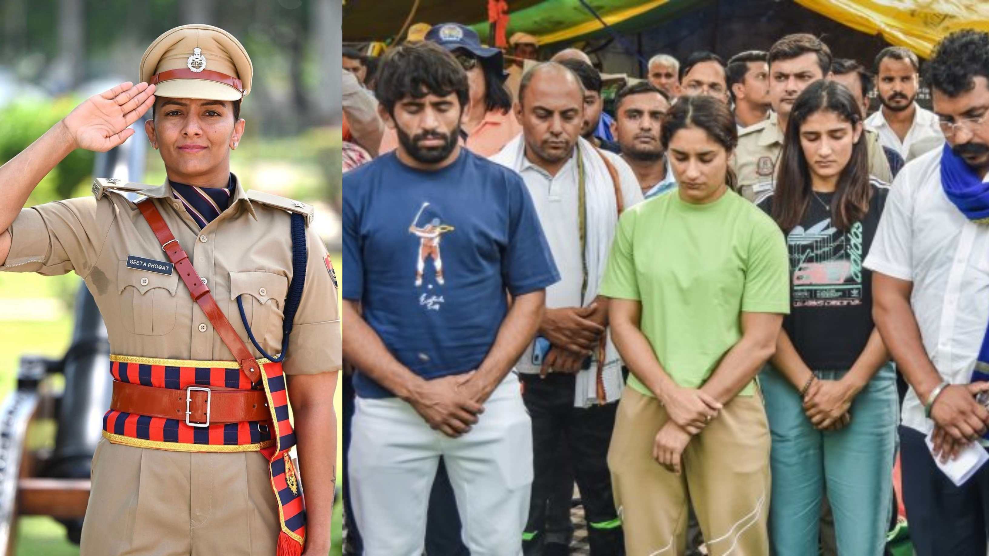Geeta Phogat Joins Haryana Police Dangal Star Reacts to service Indian