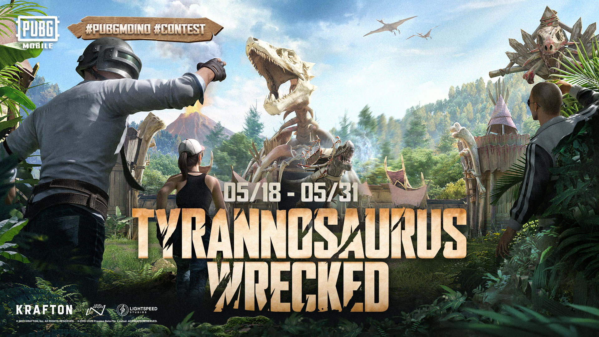 PUBG Mobile Tyrannosaurus Wrecked event is offering free UC worth 100 USD