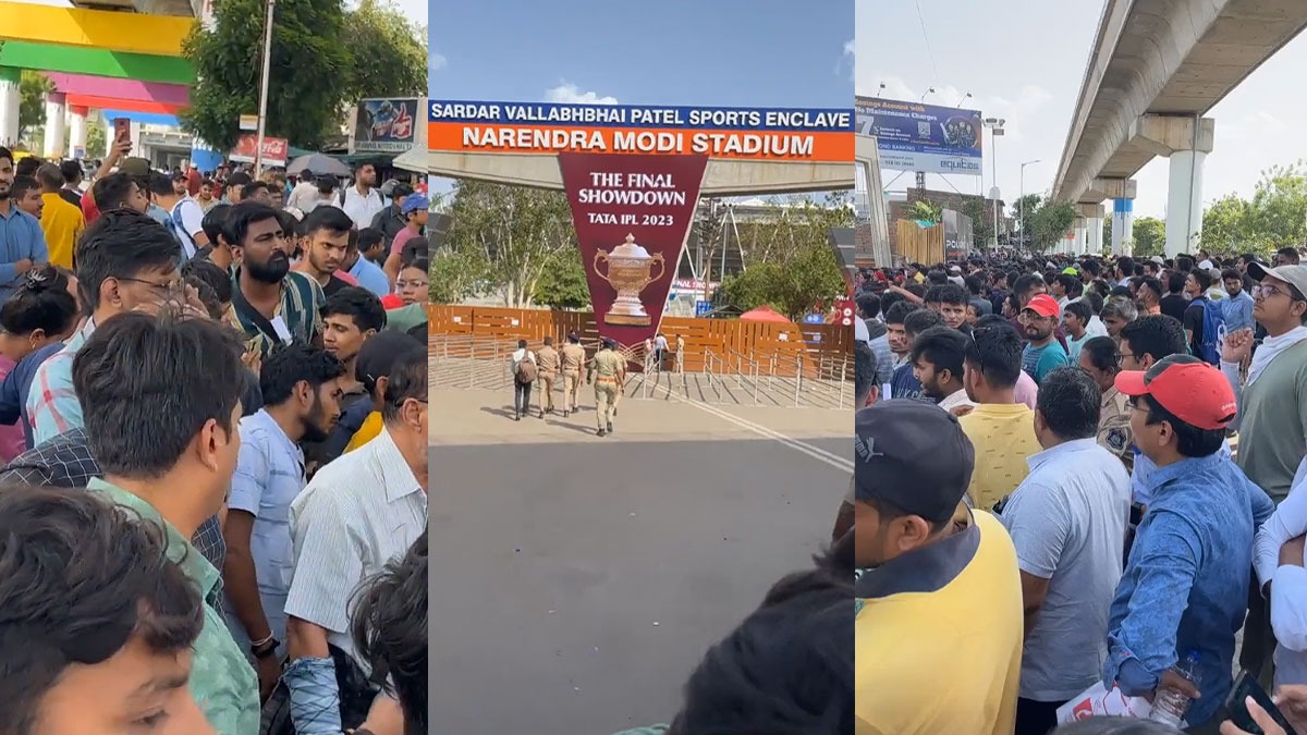 Horrible Mismanagement! Stampede-like situation at Narendra Modi Stadium  for IPL Final ticket leaves fans frustrated