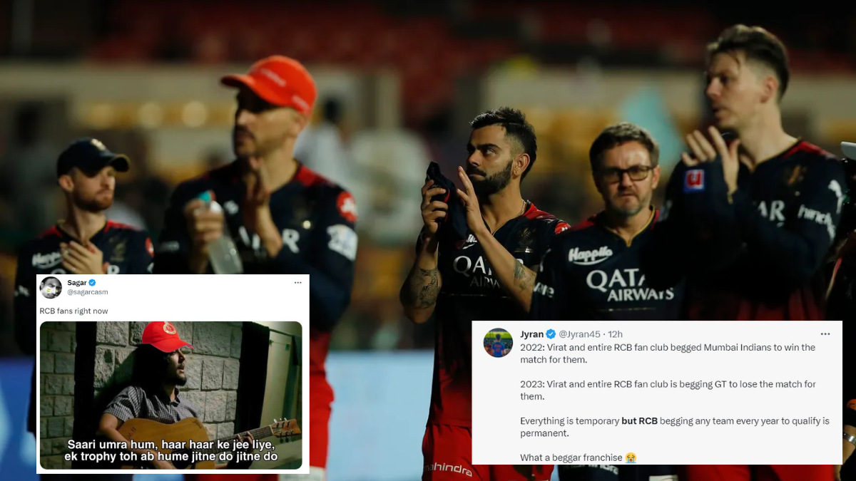 RCB vs GT: RCB CHOKES yet again, Fans share MEMES after Gujrat Titans BLOW RCB apart, Royal Challengers Bangalore, Virat Kohli, Shubman Gill, IPL 2023