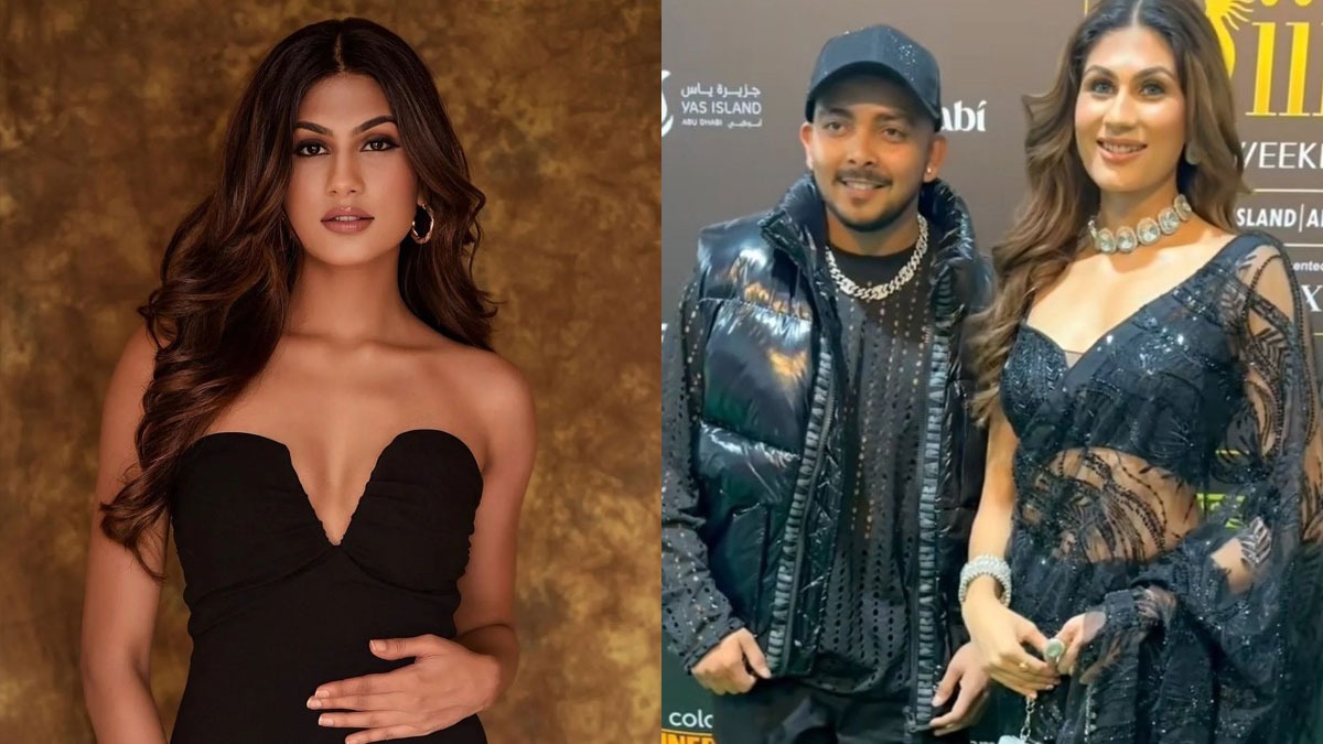 Prithvi Shaw makes relationship with girlfriend Nidhi Tapadia Red Carpet  official at IIFA 2023