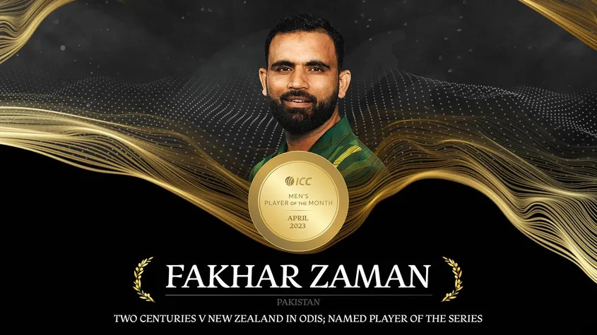 Fakhar Zaman wins ICC Men’s Player of the Month award