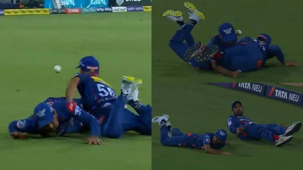 LSG vs MI: Watch Ravi Bishnoi & Swapnil Singh COLLIDE horribly to save Ishan Kishan's boundary, Lucknow Super Giants, Mumbai Indians, Indian Premier League
