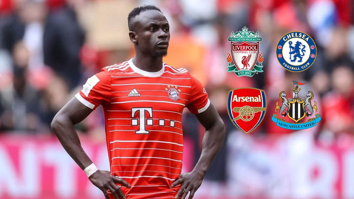Sadio Mane, Mane to leave Bayern Munich and join a Premier League club, Mane to Liverpool, Mane to Chelsea, Mane to Newcastle United, Mane to Arsenal