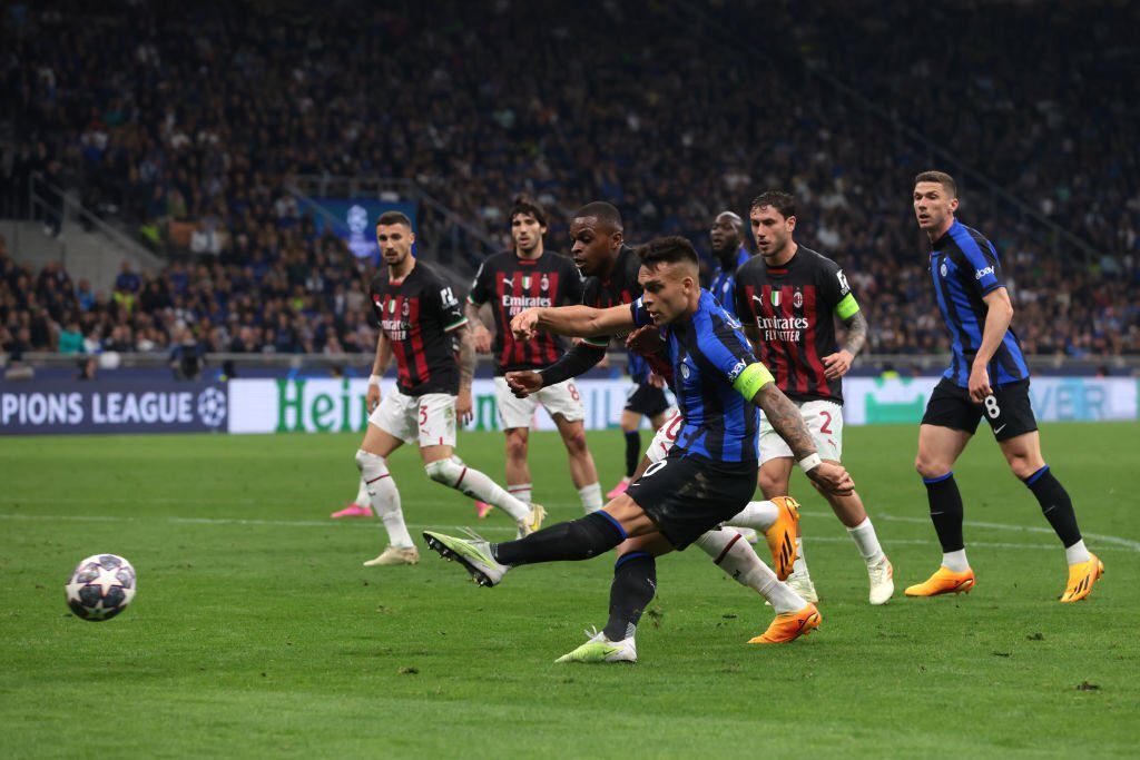 Laga Inter Milan vs AC Milan dalam Foto: Lautaro Martinez SINKS AC Milan, Inter Milan Capai Final UEFA Champions League, Romelu Lukaku, INT vs ACM
