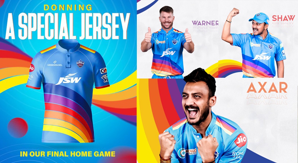 Delhi Capitals unveils 'Rainbow' themed Jersey vs CSK