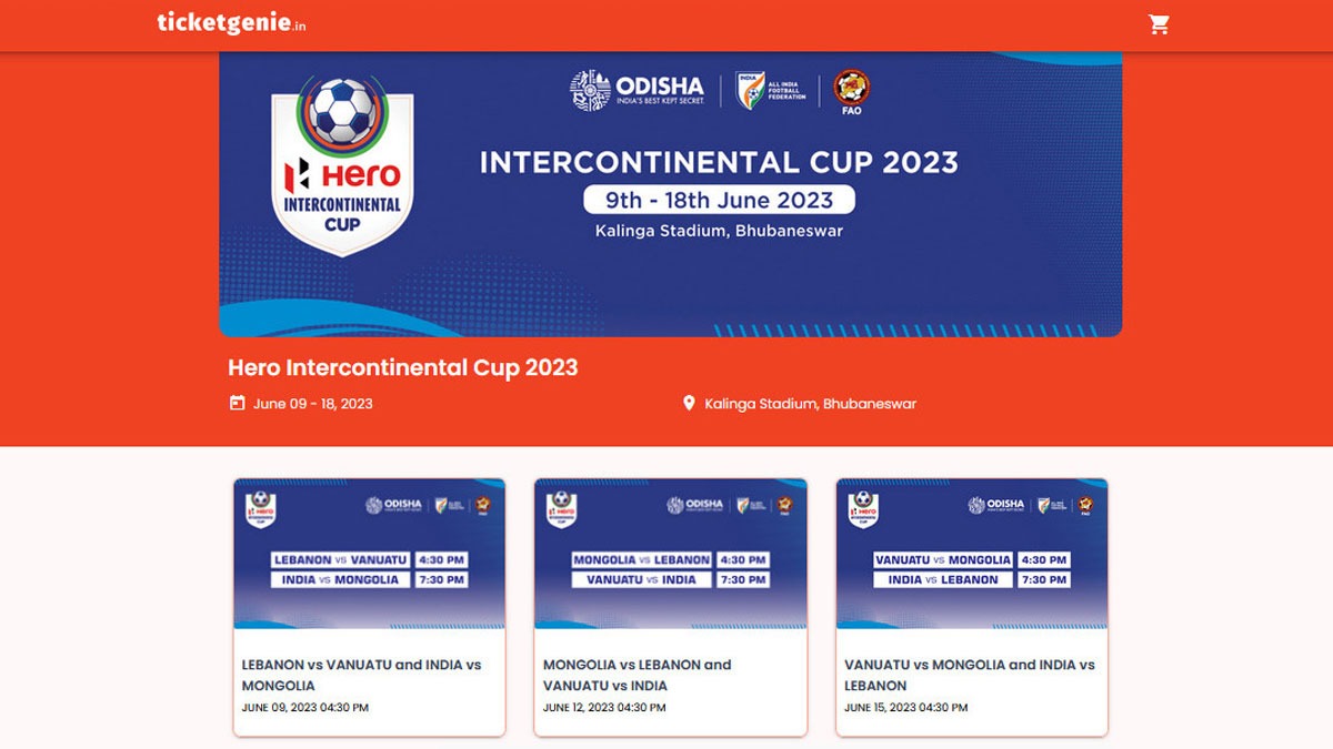 Bán vé Cúp Liên Lục Địa, Hero Intercontinental Cup 2023, Igor Stimac, Sunil Chhetri, AFC Asian Cup 2023, Đội tuyển bóng đá Ấn Độ, Giải vô địch SAFF
